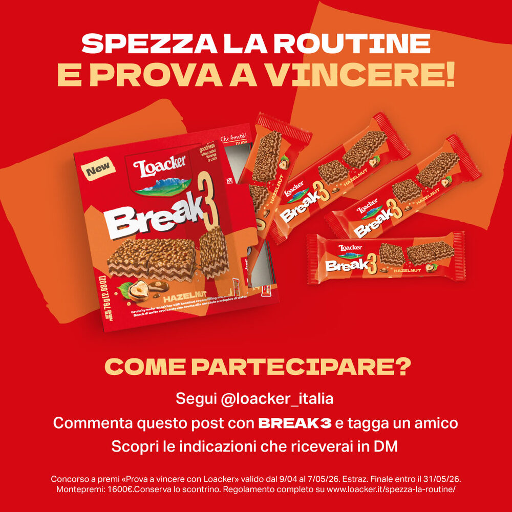 Contest Instagram con acquisto di Loacker