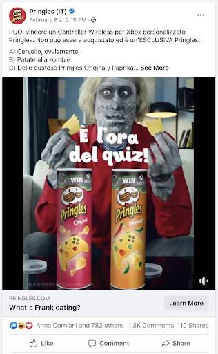 Contest Facebook di Pringles