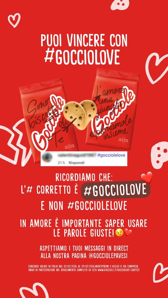 Contest Gocciole per San Valentino